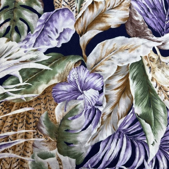 Hilo Hattie The Hawaiian Original Vintage Womens Floral Button Front Shirt SZ L - Picture 4 of 7